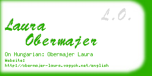 laura obermajer business card